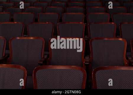Empty seats in a theater Stock Photo