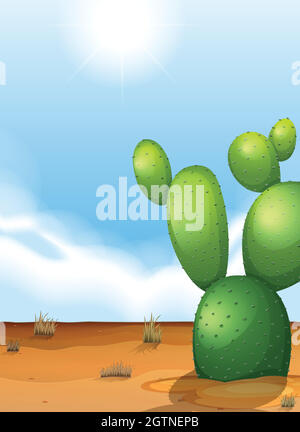 Desert cactus plant Stock Vector Image & Art - Alamy