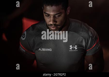 Boxing Champion Anthony Joshua Works Out And Gives Interviews For The Press At The 02 Ahead Boxing Champion Anthony Joshua Works Out And Gives Interviews For The Press At The 02 Ahead