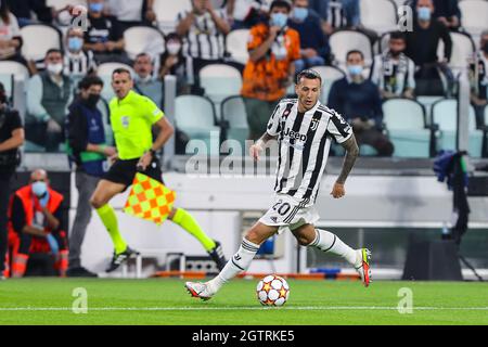 Turin, Italy. 29th Sep, 2021. Federico Bernardeschi of Juventus FC seen in action during the UEFA Champions League 2021/22 Group Stage - Group H football match between Juventus FC and Chelsea FC at the Allianz Stadium in Turin.(Final score; Juventus FC1:0 Chelsea FC) (Photo by Fabrizio Carabelli/SOPA Images/Sipa USA) Credit: Sipa USA/Alamy Live News Stock Photo