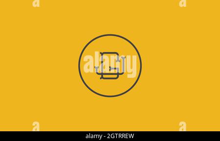 letters jg logo design with negative space effect for illustration use Stock Vector