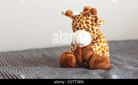 grey giraffe stuffed animal