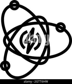 Atom Energy Icon Stock Vector