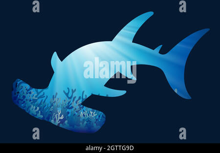 Save wildlife theme with whaleshark Stock Vector