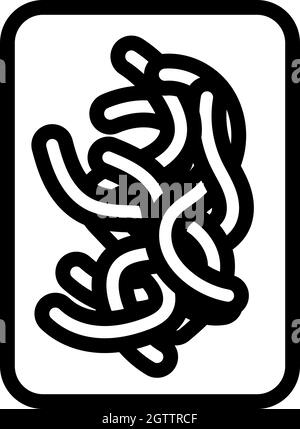 Icon Of Worm Container Stock Vector