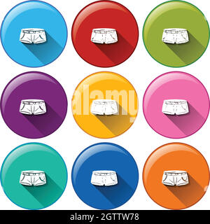 Clothing icons Stock Vector