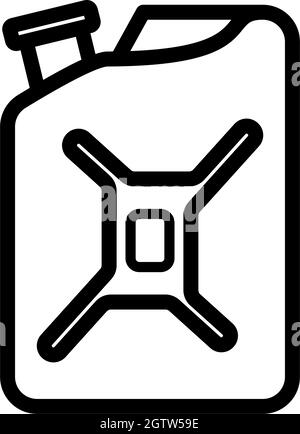 Fuel Canister Icon Stock Vector