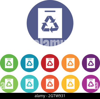 recycling icon set Stock Vector Image & Art - Alamy