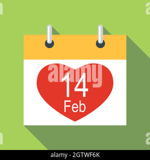 valentines day calendar cartoon Stock Vector Image & Art - Alamy