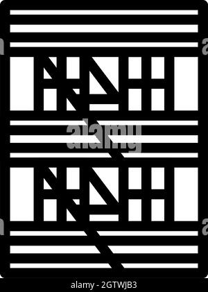 Emergency Fire Ladder Icon Stock Vector