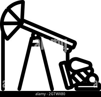 Oil Pump Icon Stock Vector