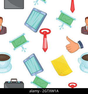 Corporation pattern, cartoon style Stock Vector