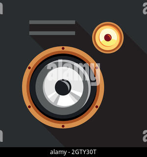 Speaker icon. Flat style vector EPS Stock Vector Image & Art - Alamy