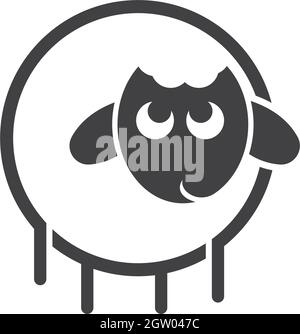 sheep logo vector icon template Stock Vector