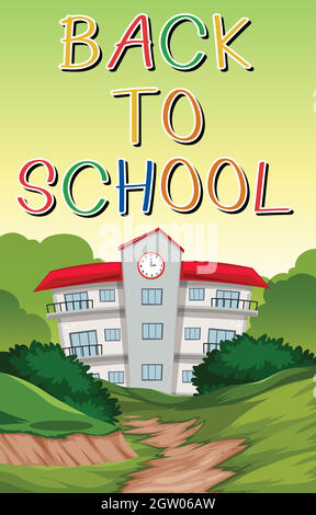 Back to school theme Stock Vector