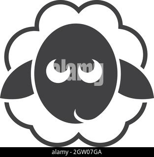 sheep logo vector icon template Stock Vector