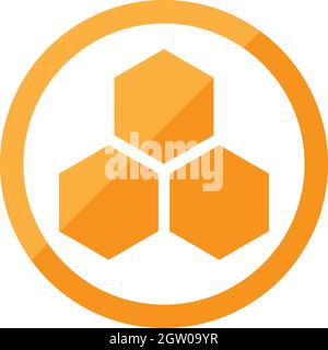 honey Bee Logo Template vector icon illustration design Stock Vector