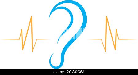 Hearing Logo Template vector icon design Stock Vector