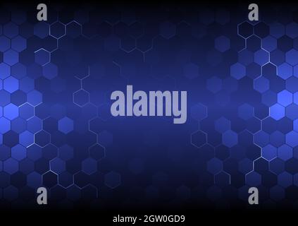 Abstract futuristic digital background. Technology for business, science, technology, hologram and engineer artwork. Vector design element. Hexagons i Stock Vector