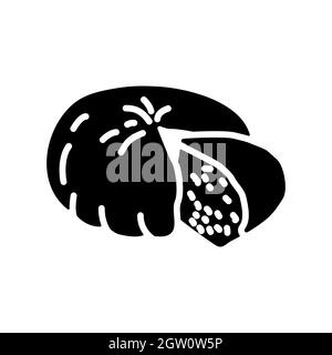 Goat Cheese vector flat glyph icon. Farm animal sign Stock Vector