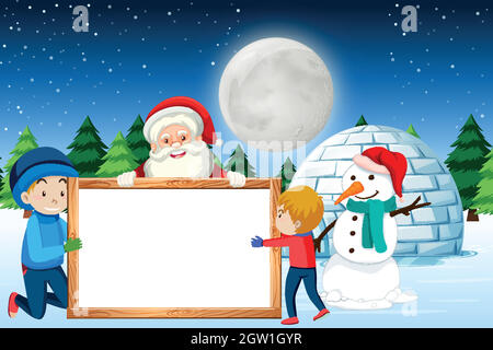 A happy christmas banner template Stock Vector