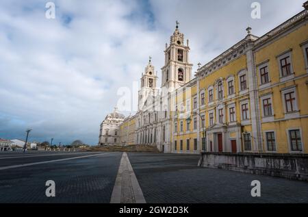 Palace of Mafra (Palace-Convent of Mafra) - Mafra, Portugal Stock Photo