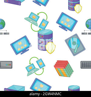 Computer pattern, cartoon style Stock Vector