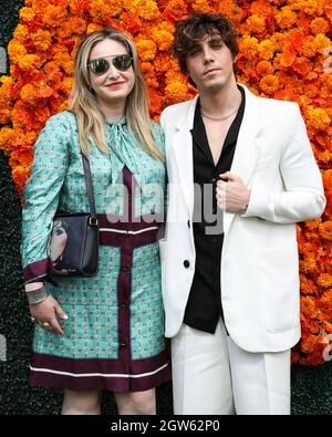 Pacific Palisades, United States. 02nd Oct, 2021. PACIFIC PALISADES, LOS ANGELES, CALIFORNIA, USA - OCTOBER 02: Actor Lukas Gage arrives at the Veuve Clicquot Polo Classic Los Angeles 2021 held at the Will Rogers State Historic Park on October 2, 2021 in Pacific Palisades, Los Angeles, California, United States. (Photo by Xavier Collin/Image Press Agency) Credit: Image Press Agency/Alamy Live News Stock Photo
