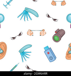 Spying pattern, cartoon style Stock Vector