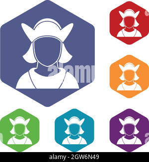 Male avatar icons set Stock Vector