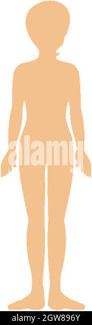 Silhouette of human body Stock Vector