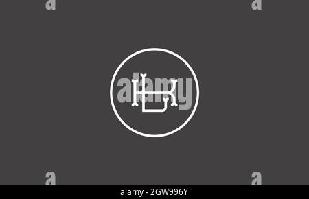 letters kl logo design with negative space effect for illustration use Stock Vector