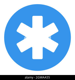 Medical Emergency Care glyph vector white glyph icon Stock Vector