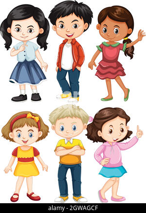 young girls friends characters Stock Vector Image & Art - Alamy