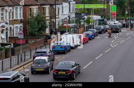 After over a week of fuel crisis shortages, the situation have not eased in the capital with motorists struggling to get fuel for their vehicles. Stock Photo