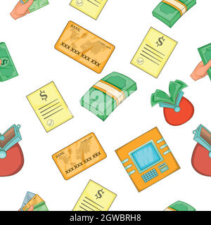 Funding pattern, cartoon style Stock Vector