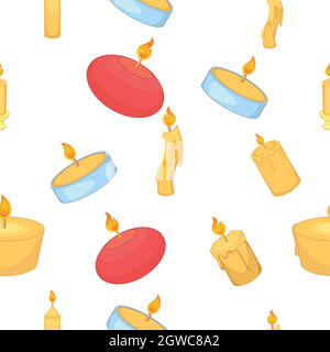 Candle pattern, cartoon style Stock Vector