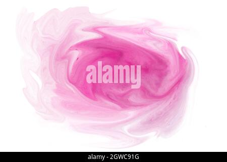 Abstract pink watercolor on white background, 3d rendering Stock Photo
