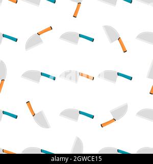 Illustration on theme pattern steel axes with wooden handle, metal ax for hunting. Big kit ax consisting of many identical axes on white background. F Stock Vector