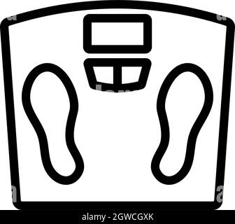 Icon Floor Scales Stock Vector