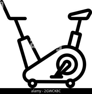 Icon Of Exercise Bicycle Stock Vector