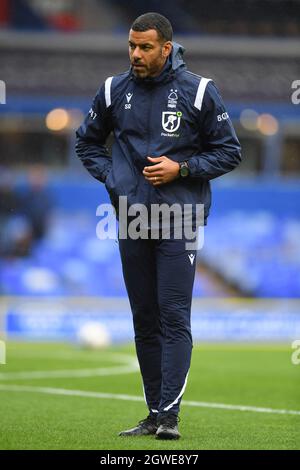 NOTTINGHAM, UK. OCT 2ND Nottingham Forest assistant coach, Steven Reid during the Sky Bet Championship match between Birmingham City and Nottingham Forest at St Andrews, Birmingham on Saturday 2nd October 2021. (Credit: Jon Hobley | MI News) Credit: MI News & Sport /Alamy Live News Stock Photo