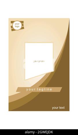 stylish social media design template flat vector concept graphic design Stock Vector