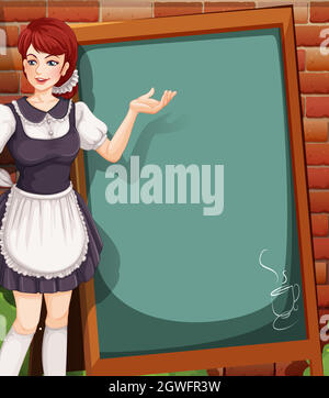 Waitress Stock Vector