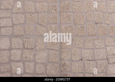 Street pavement top view texture Stock Photo