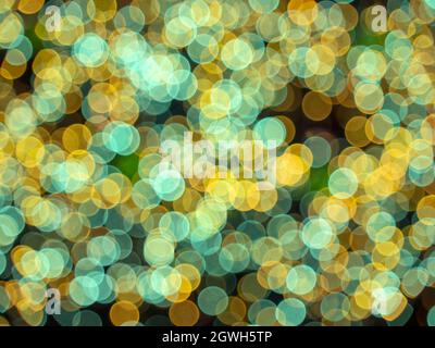 Abstract colorful circular bokeh background of defocused. Stock Photo