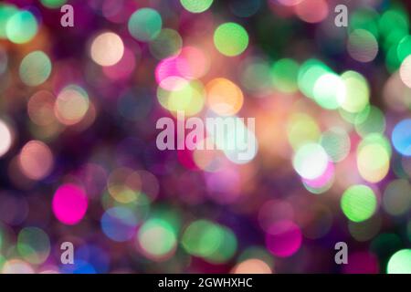 Festive Colorful Bokeh Background With Psychedelic Colorful Sparkles And Psychodelic Colorful Dots