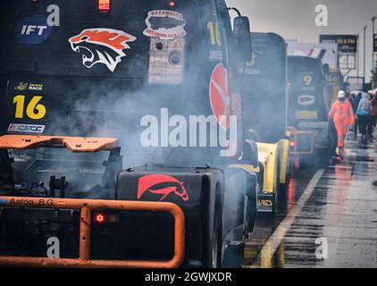 Circuito del Jarama, San Sebastian de los Reyes, Spain. 03rd Oct, 2021. Spanish Truck Racing Championship. day 2. Credit: EnriquePSans/Alamy Live News Stock Photo