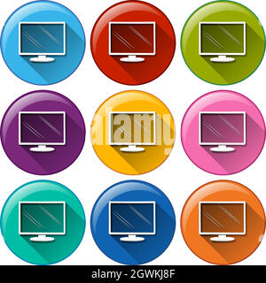 Computer icons Stock Vector