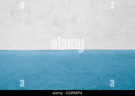 blue, white wall background, concrete texture Stock Photo